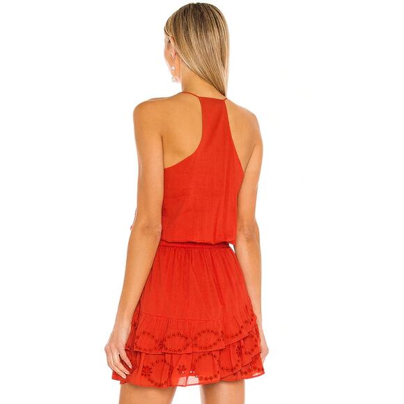 Karina Grimaldi Lucia Embellished Mini Dress in Cherry NWOT Size Small - Picture 3 of 3